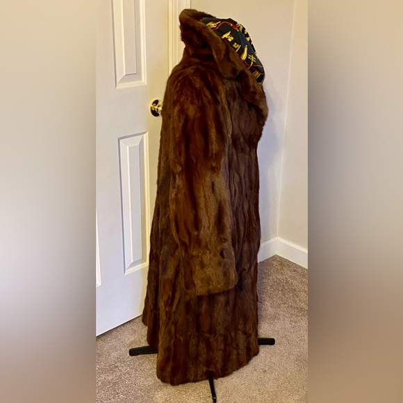 Mink Coat in Excellent Vintage condition Sz 16-18 Brown, - Picture 6 of 6